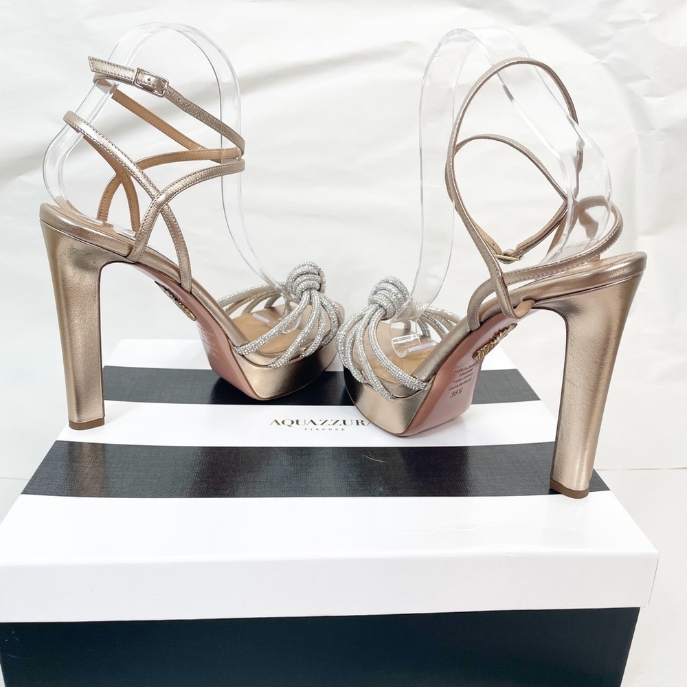 Like New Aquazzura Celeste Swarovski Platform Heels - Picture 6 of 11